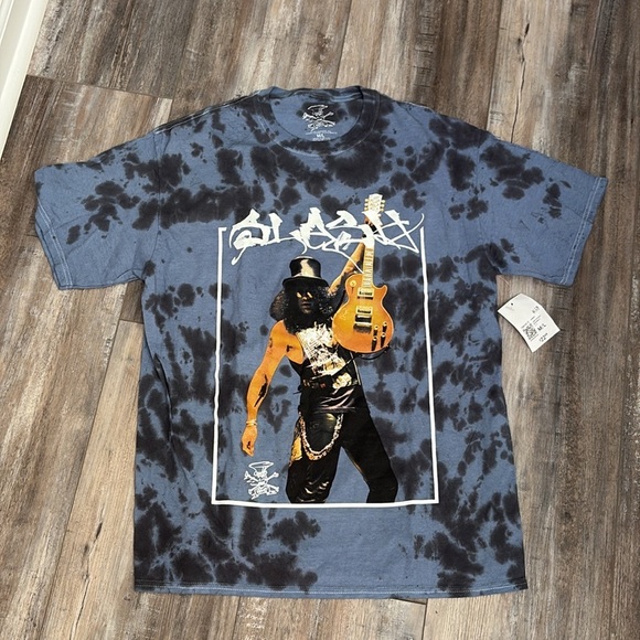 Tie-Dye Graphic Slash Tee M/L - Picture 6 of 10
